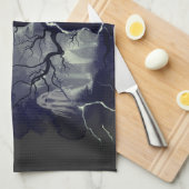 Geisterbaum Geschirrtuch (Viertel Falte)