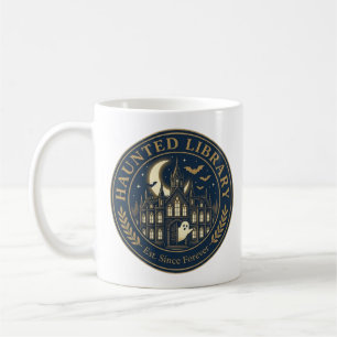 Geisterbibliothek Buchliebhaber Halloween Geist Ab Kaffeetasse