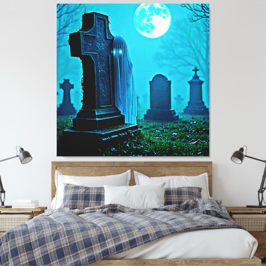 Geisterbild Leinwanddruck (Insitu (Schlafzimmer))