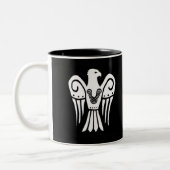 Geisterbild-Tasse Snowhawk Clans Zweifarbige Tasse (Links)