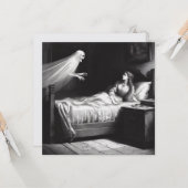 Geisterdarstellung in einer schmaleren antiken Ill Karte (Vorderseite/Rückseite Beispiel)