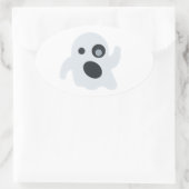 Geisteremoji Ovaler Aufkleber (Tasche)
