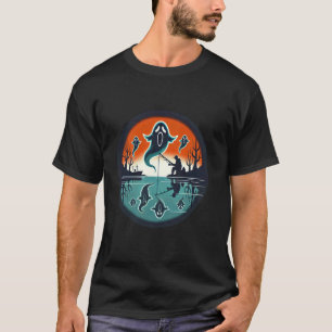 Geisterfischen Lustiges Halloween-Kostüm Fisch Ang T-Shirt