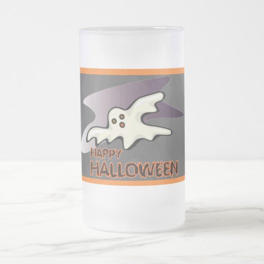 Geisterfliegen Hoch - Mattglas Bierglas (Mittel)
