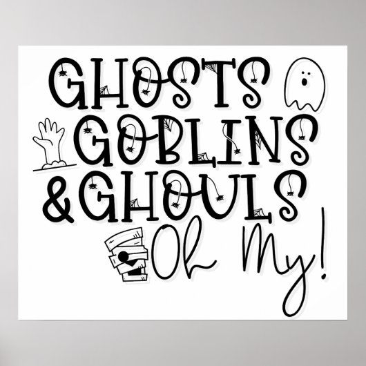 Geistergoblins ghouls oh meine Mama-Hälfte Poster (Vorne)