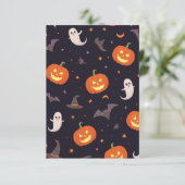 Geistergrüße: Bewitchte Stationery-Set Dankeskarte (Stehend Vorderseite)