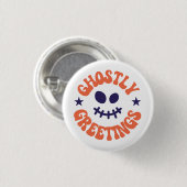 Geistergrüße, Halloween Button (Vorne & Hinten)