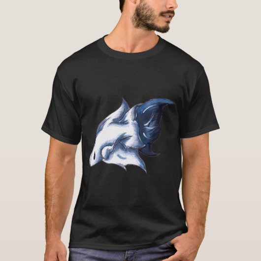Geisterhaft Blau T-Shirt (Vorderseite)