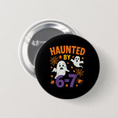 Geisterhafte 67 Geist-Mathe-Lehrer-Halloween-Kostü Button (Vorne & Hinten)