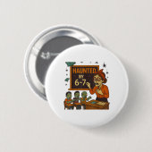 Geisterhafte 67 Meme Six Seven 6-7 Lustiger Intern Button (Vorne & Hinten)