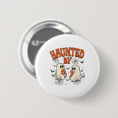 Geisterhafte 67 Meme Six Seven 6-7 Lustiger Intern Button (Vorne & Hinten)