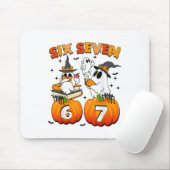 Geisterhafte 67 Meme Six Seven 6-7 Lustiger Intern Mousepad (Mit Mouse)