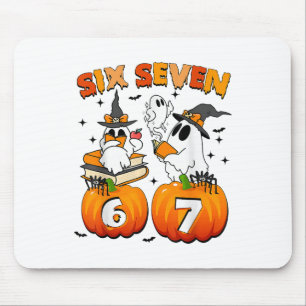 Geisterhafte 67 Meme Six Seven 6-7 Lustiger Intern Mousepad