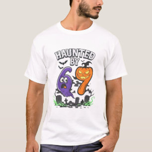 Geisterhafte 67 Meme Six Seven 6-7 Lustiger Intern T-Shirt