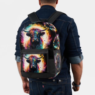Geisterhafte Anmut: Spektrales Holografisches Hoch Bedruckter Rucksack