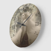 Geisterhafte Eleganz Wanduhr (Winkel)