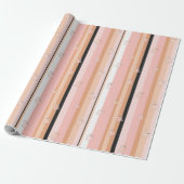 Geisterhafte Geister im Pastellstreifenmuster ID13 Geschenkpapier (Ungerollt)