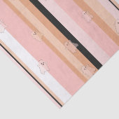 Geisterhafte Geister im Pastellstreifenmuster ID13 Seidenpapier (Detail)
