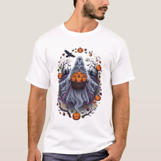 Geisterhafte Kürbisernte Halloween T-Shirt