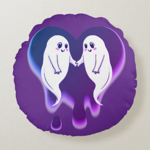 Geisterhafte Liebe Rundes Kissen