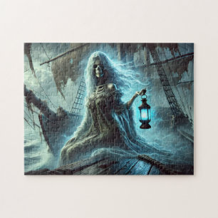 Geisterhafte Piratenkönigin auf dem Schiff der stü Puzzle