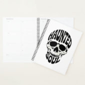 Geisterhafte Seelen-Schädel-Typografie Planer (Anzeige)