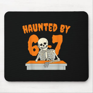 Geisterhafte Six Seven 6 7 Meme 67 Skeletthand Hal Mousepad
