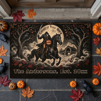 Geisterhafter Hollow Rider | Halloween, Tritt ein, Fußmatte
