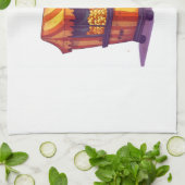 Geisterhafter Popcorn-Stand Geschirrtuch (Gefaltet)