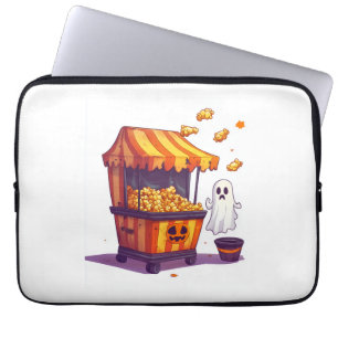 Geisterhafter Popcorn-Stand Laptopschutzhülle