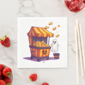 Geisterhafter Popcorn-Stand Serviette (Beispiel)