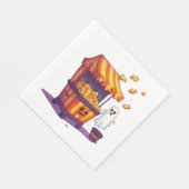Geisterhafter Popcorn-Stand Serviette (Ecke)