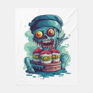 Geisterhafter Sushi-Koch Fleecedecke