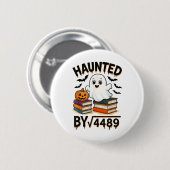 Geisterhaftes 67 Meme Six Seven 6-7 Lustiger Inter Button (Vorne & Hinten)