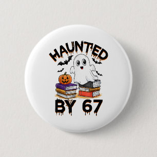 Geisterhaftes 67 Meme Six Seven 6-7 Lustiger Inter Button