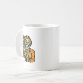 Geisterhaftes 67 Meme Six Seven 6-7 Lustiger Inter Kaffeetasse (Vorderseite Links)