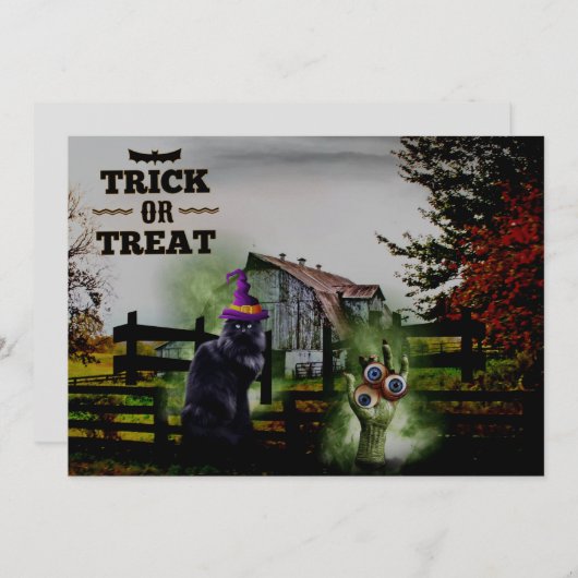 *~* Geisterhandschuhe Augen Schwarze Katze HALLOWE (Vorne/Hinten)