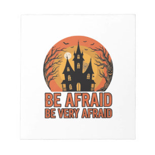 Geisterhaus Hab Angst Vintage Halloween Design_1 Notizblock