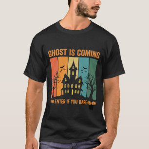 Geisterhaus Halloween Vektordesign T-Shirt