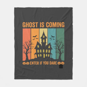 Geisterhaus Halloween-Vektorgrafik Fleecedecke