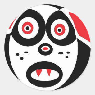 Geisterhund Runder Aufkleber