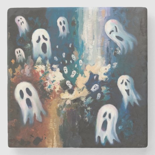 Geisterische Erholung Steinuntersetzer (Vorderseite)