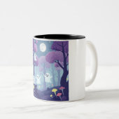 Geisterische Silhouette Zweifarbige Tasse (VorderseiteRechts)