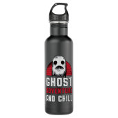 Geisterjagd Ghost Adventure und Chill Hunter Edelstahlflasche (Vorderseite)