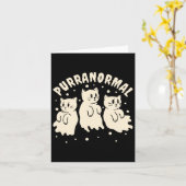 Geisterjagd Katze Paranormaler Ermittler Ghost Re Karte (Gelbe Blume)