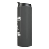 Geisterjagd Paranormal Ermittler laufen schneller Thermosbecher (Nach rechts gedreht)