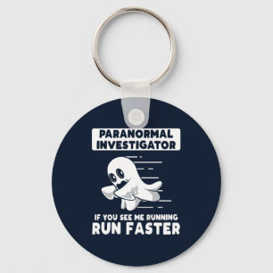 Geisterjagd Paranormal Investigator Halloween Schlüsselanhänger