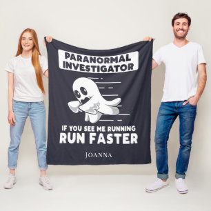 Geisterjagd Paranormaler Ermittler Lauf Schneller Fleecedecke