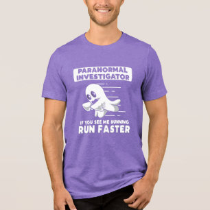 Geisterjagd Paranormaler Ermittler Matching Tri-Blend Shirt