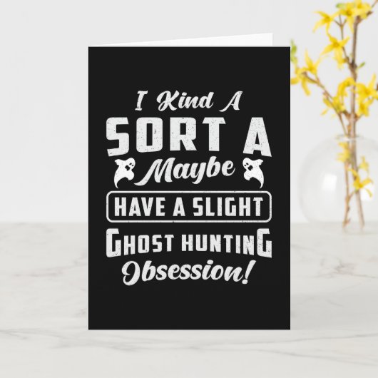 Geisterjagd Paranormaler Geisterjäger Karte (Gelbe Blume)